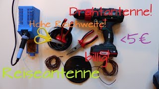 Effektive CB-Funk Dipolantenne/Sloperantenne für 5€ selber bauen! #hohe Reichweite! #11m