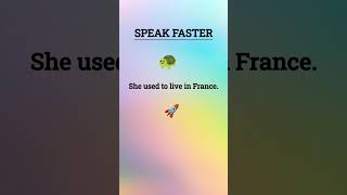 Speak Faster #english #spokenenglish #learnenglish