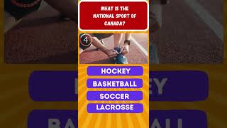 What is the national sport of Canada?