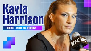 Kayla Harrison reacts to UFC 307 back-up role, Ketlen Vieira and more ahead of second UFC fight