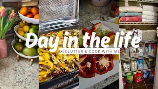 DAY IN THE LIFE: DECLUTTER  & COOK WITH ME