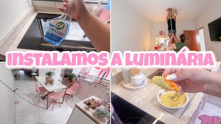 INSTALAMOS A LUMINÁRIA NO QUARTO | ORGANIZEI A CASA | FIZ GUACAMOLE | Tayane Silvia