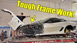 Putting Samcracs Ferrari 599 On the frame machine!