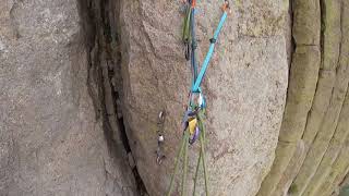 Devils Tower Durrance Crack Pitch 3c - Durrance belay