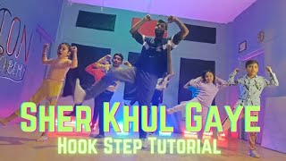 Sher Khul Gaye -  FIGHTER | Hook Step Tutorial | Hrithik Roshan | Creation Dance Academy