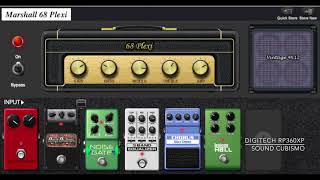 Digitech RP360 XP Demo-3 (1970's Sound) - Marshall, Laney, Fender, Hiwatt, Vox Amp Models