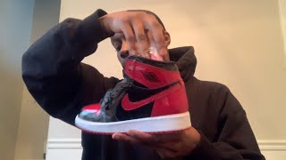 AIR JORDAN 1 "patent bred" PICKUP - last release of 2021