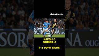 Napoli Modena 0-0 (4-3 d.c.r.) Vittoria con sofferenza, Conte vuole Lukaku 💙💙💙