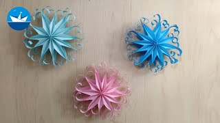 Ёлочное украшение Снежинка 3D из бумаги/3D Paper Snowflakes Christmas Tree Ornaments