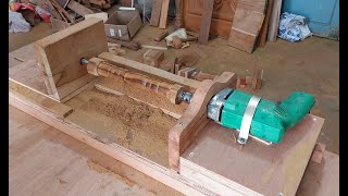 Tool hacks || lathe machine making from power drill machine