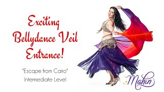 Belly Dance Veil Technique for a Dramatic Entrance - Intermediate Belly Dance