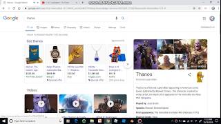 Thanos I Hidden Easter Egg I Google I 2019