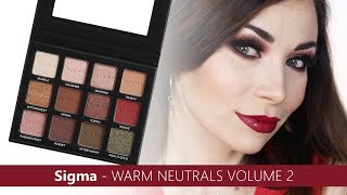 SIGMA - WARM NEUTRALS VOL.2 PALETTE - makeup + swatches | Ladymakeup