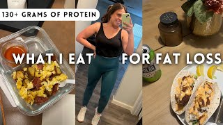 WHAT I EAT IN A DAY HIGH PROTEIN FOR FAT LOSS! 130 GRAMS OF PROTEIN & 1600 CALORIES PER DAY!