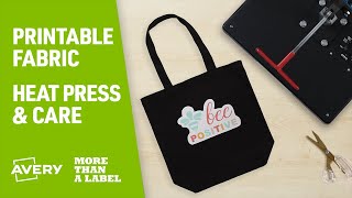 How to Apply Avery Printable Fabric Sheets with a Heat Press