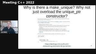 Why is there a make_unique? - Meeting C++ blogroll highlight