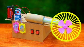 1 best Science project item made with cardboard DC motor LED Module