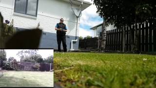 Alein 550 Quadcopter test flight