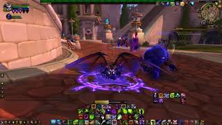 Purple Warlock Transmog and Mount