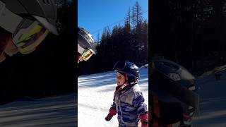 Getting after it with my 3 year old daughter. ❤️⛷️ #toddler #cute #momlife