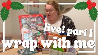 WRAP WITH ME - LIVE! 10th DEC AFTERNOON | chat & Christmas gift wrap with me | VLOGMAS 2023