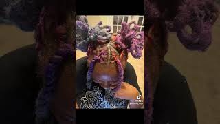 Loc Styles | Retwist + Petal Bun Style