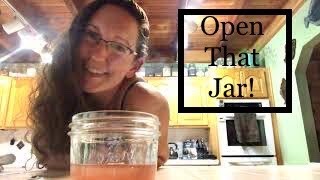 Simple Secret How To Open A Sealed Canning Jar | RE-DO!!! | Pressure Canning | Mason Jars