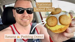 Banana Pudding Donut - National Donut Day - Krispy Kreme