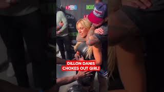 DILLON DANIS CHOKES A GIRL! #dillondanis #loganpaul #ufc #shorts #ytshorts #ellebrooke