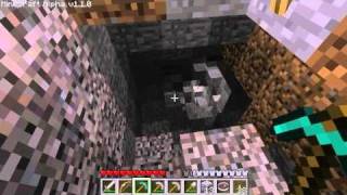 My mining method leads to iron diamond and obsidan. (Minecraft)