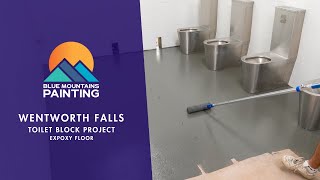 Blue Mountains Painting | Wentworth Falls Toilet Block Project | Epoxy Floor