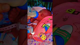 Newborn baby after birth first feeding most cute moment 💘🥰 #viralvideo #shortvideo #fashortnewborn