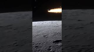 Asteroid hit moon  #shortvideo #space #viralshorts  #spacemagic