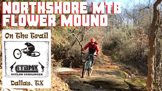 Mountain Biking the Northshore Trail at Flower Mound outside Dallas, TX