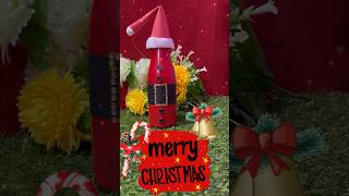 Christmas bottle craft idea  | DIY Christmas bottle #shorts