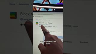 Useful Chrome Extension - Black Menu for Google