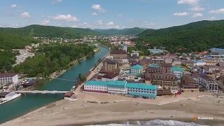 Отель Golden resort в п. Новомихайловский. Аэросъемка