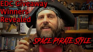 EDC POUCH GIVEAWAY WINNERS! space pirate style! 🏴‍☠️