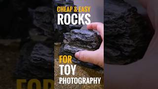 Cheap and Easy Rocks for Toy Photography and Dioramas! #toyphotography #diorama #diy