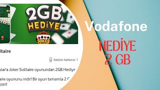 VODAFONE JOKER SOLİTARE 2GB KAMPANYASI 2023