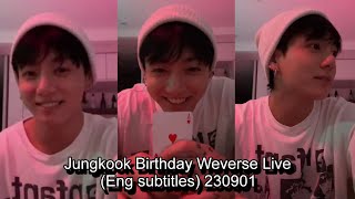 [Eng sub] Jungkook Birthday Live 230901