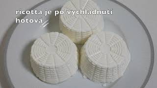 Domácí sýr Ricotta