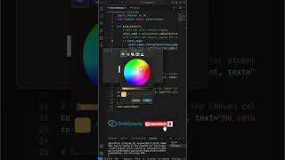 colorchooser tkinter - Subscribe for full tutorial #tkinter #coding #python