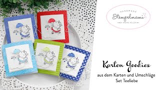 Karten Goodies mit Hippen Grüssen | Hippe Grüsse | Stampin Blends | Geschenkidee | Teeliebe |Basteln