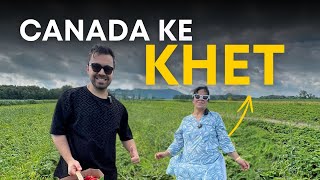 Canada Mein Mummy Ke Saath Strawberry Picking | Farm Trip