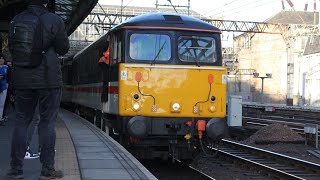 87002 leaves Glasgow Central on a ecs to Polmadie Car M.D(Ayr Extension)