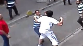 Irish tourist fighting 15 people