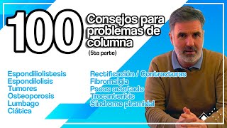 Mis 100 mejores consejos para los problemas de Columna Vertebral (5ª parte) │ Biziondo