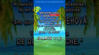 Versículos bíblicos para Memorizar / Salmos 1:1,2 #34M #RGL7 / "textos bíblicos para meditar"