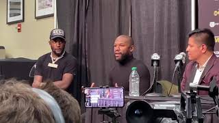 Floyd Mayweather Goes On Rant About Canelo At GERVONTA DAVIS Press Conference